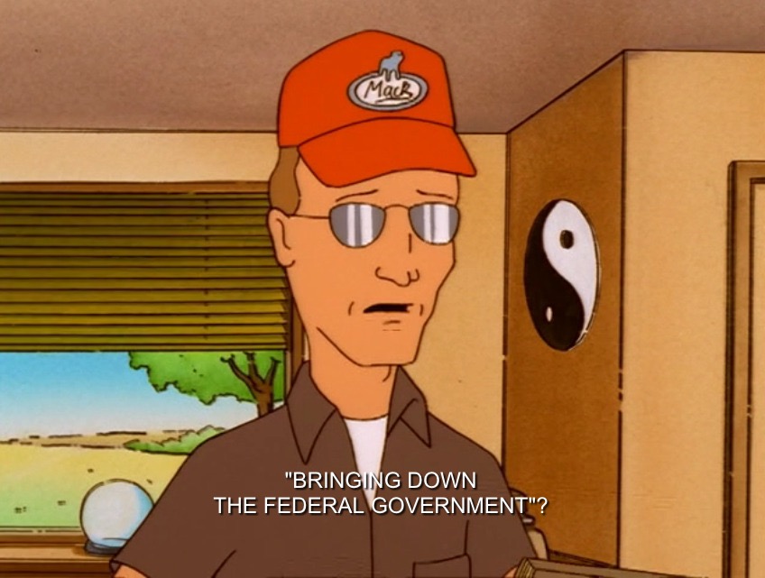 Bringing down the federal government